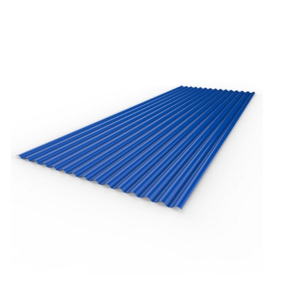 Chapa Prepintada Acanalada AZUL 25 1,1m x 1m