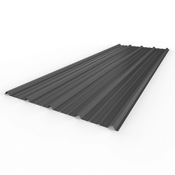 Chapa Trapezoidal prepintada GRIS calibre 25 1,1 x 1m